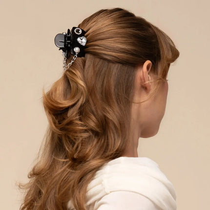 Kitsch KitschPop Charms & Cloud Clip Set Vintage Black