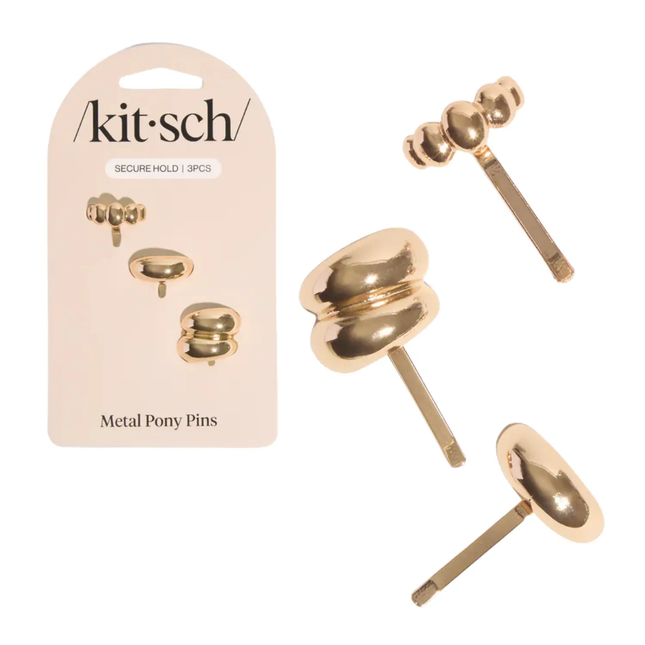Kitsch Metal Pony Pins Gold