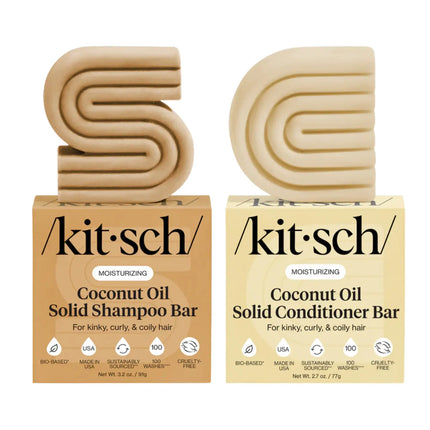 Kitsch Moisturizing Coconut Oil Shampoo & Conditioner Bar Set