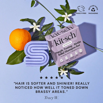 Kitsch Neutralizing Purple Toning Shampoo & Conditioner Bar Set