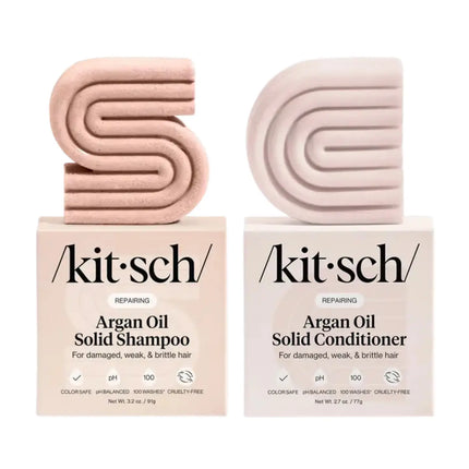 Kitsch Repairing Argan Oil Shampoo & Conditioner Bar Set