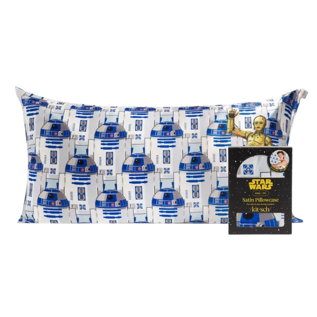 Kitsch Star Wars™ Satin Pillowcase R2-D2 & C-3PO King