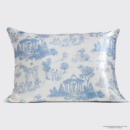 Kitsch x Bridgerton Satin Pillowcase Garden Toile