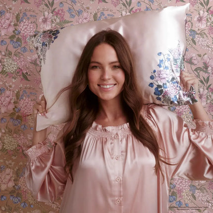 Kitsch x Bridgerton Satin Pillowcase Wisteria