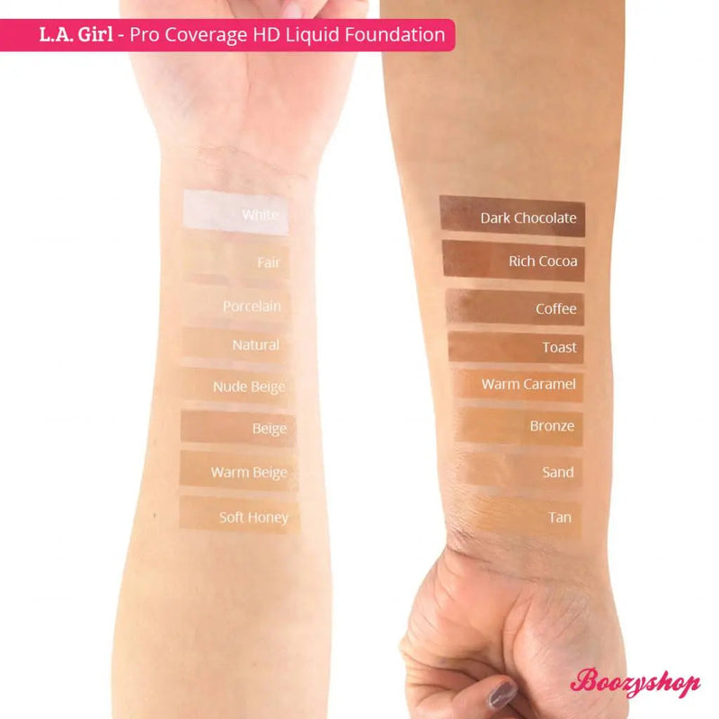 LA Girl HD Liquid Foundation GLM641 White (Lightener), vloeibare foundation voor egale teint, foto 2 van 2