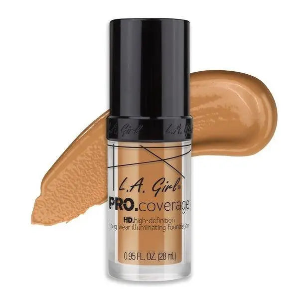 LA Girl HD Liquid Foundation GLM645 Nude Beige, vloeibare foundation met medium tot volle dekking