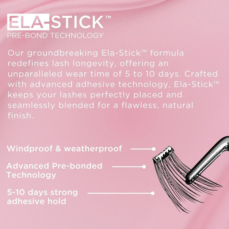 Lola's Lashes Pre-glued Lashes Soft Wisp 12mm, voorgelijmde wimperclusters
