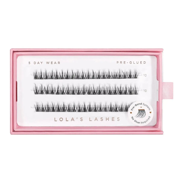 Lola's Lashes Soft Definition Single Length Pre-glued Lashes 10 mm Short