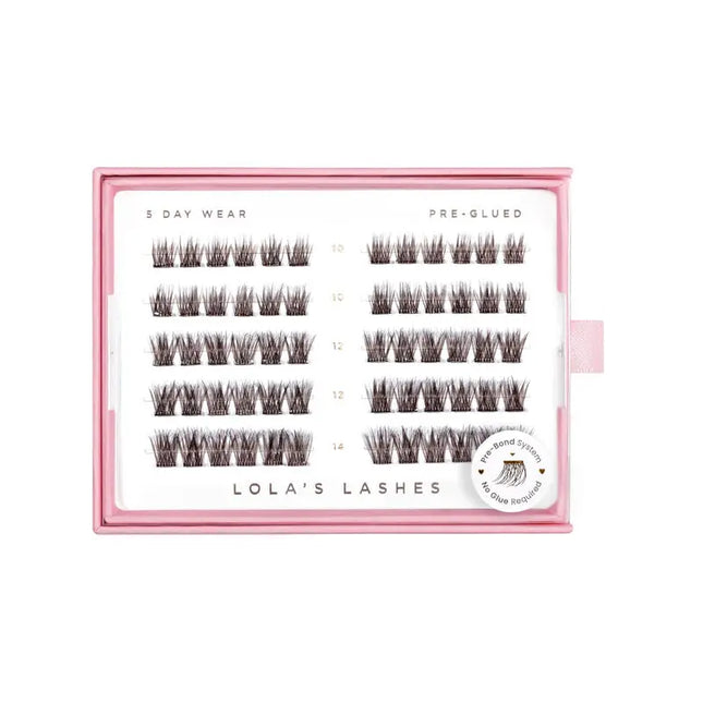 Lola's Lashes Soft Wisp Dark Brown Pre-Glued Lashes