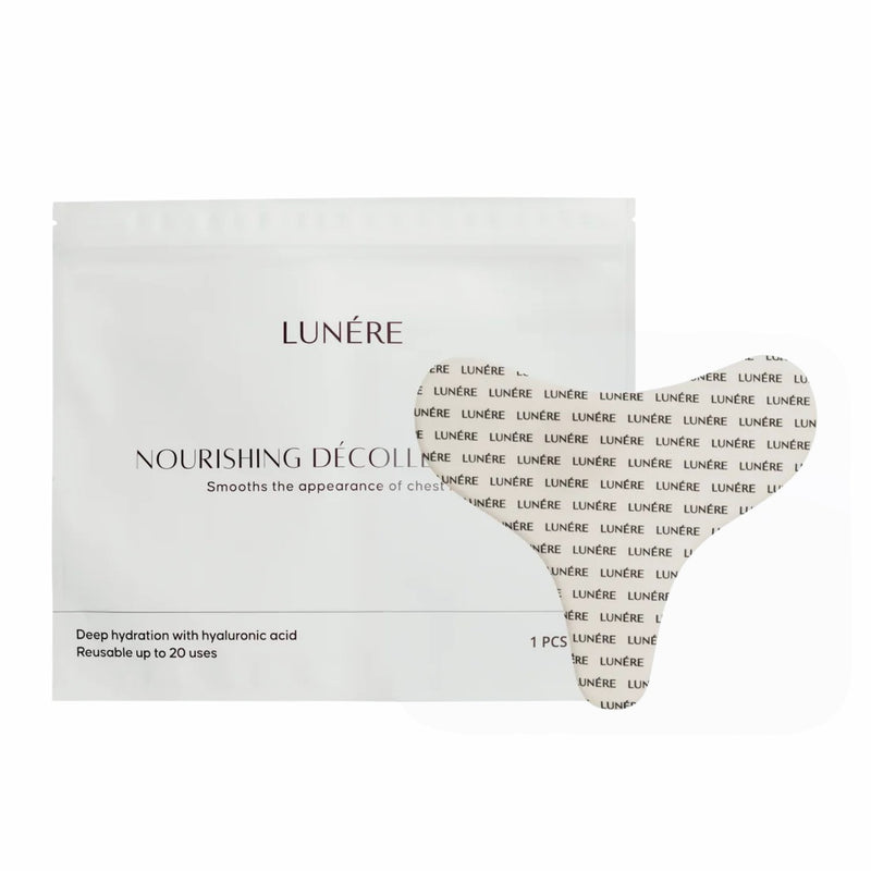 Lunere Nourishing Decolleté Patch, herbruikbare siliconen patch voor het decolleté