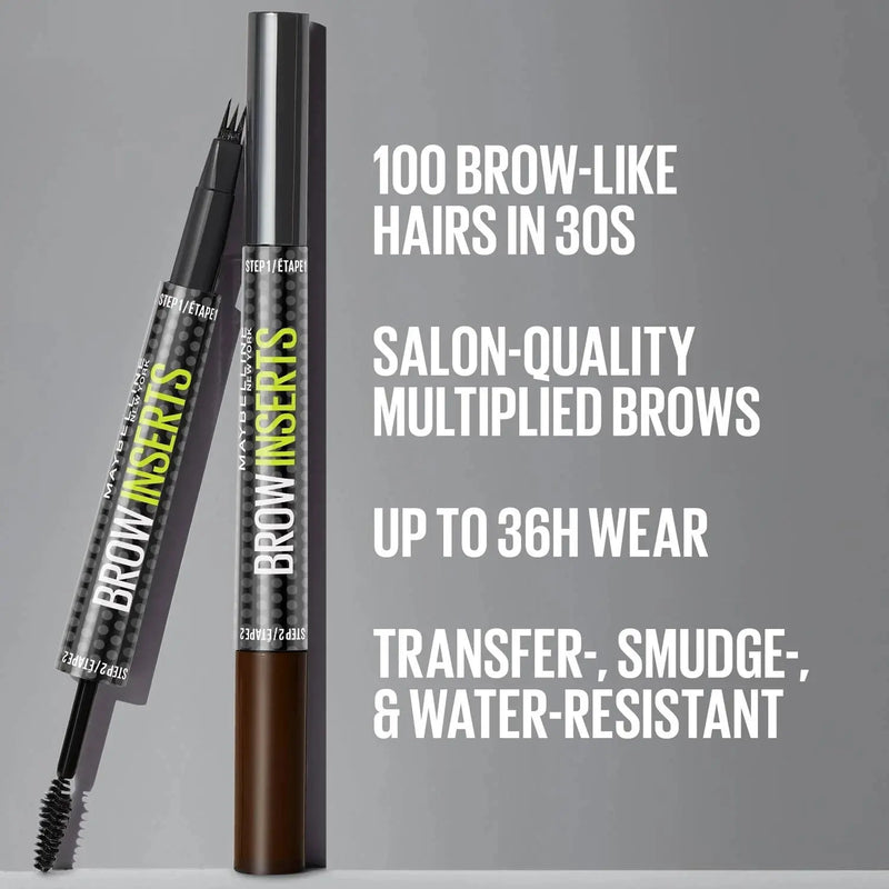 Maybelline Brow Insert 4.5 Ash Brown, 2-in-1 wenkbrauw tool met pen en gel, foto 9 van 9