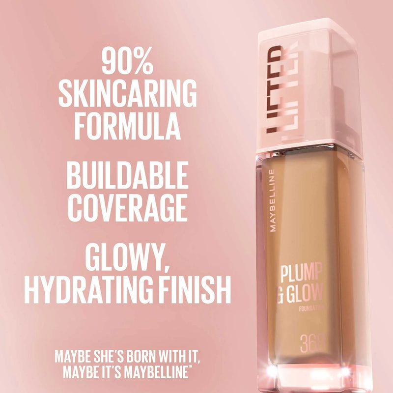 Maybelline Lifter Plump & Glow Foundation 355, foundation met hyaluronzuur, foto 6 van 6
