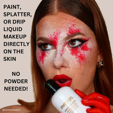 Mehron Makeup Liquid Makeup Red