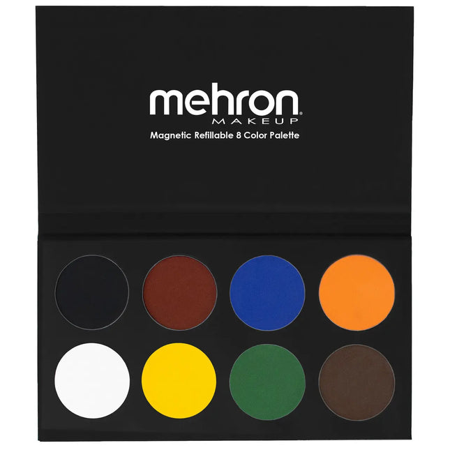 Mehron Makeup Paradise Makeup AQ 8 Color Magnetic Palette Basic Shades