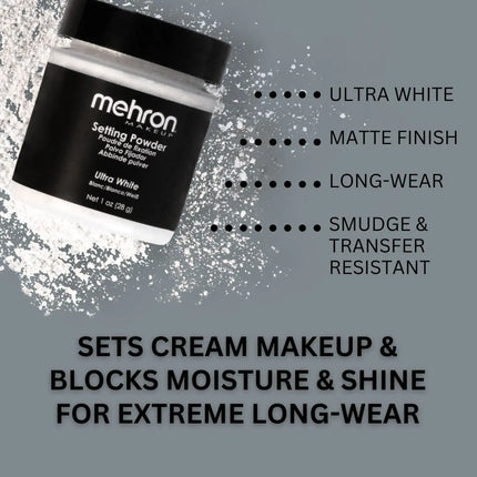 Mehron Makeup Setting Powder Ultra White 28 gr.
