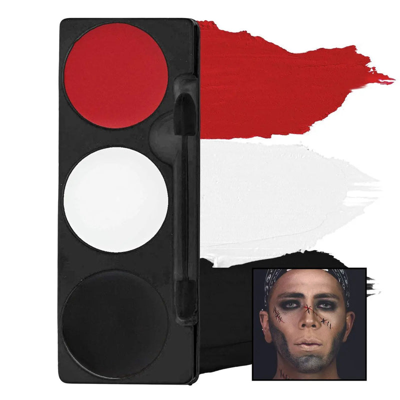 Mehron Makeup Tri-Color Makeup Palette Pirate