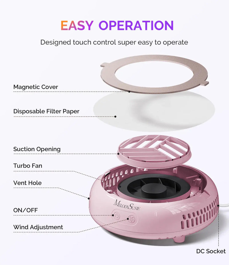 MelodySusie HProA Nail Dust Collector Pink