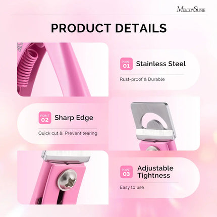 MelodySusie Stainless Steel Edge Cutter Pink
