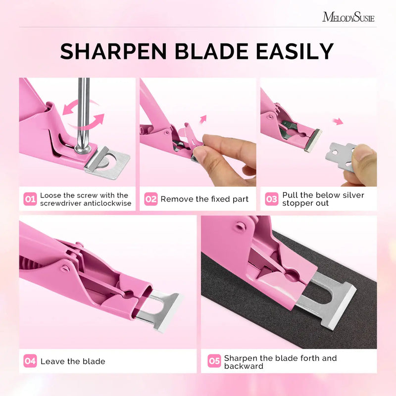 MelodySusie Stainless Steel Edge Cutter Pink