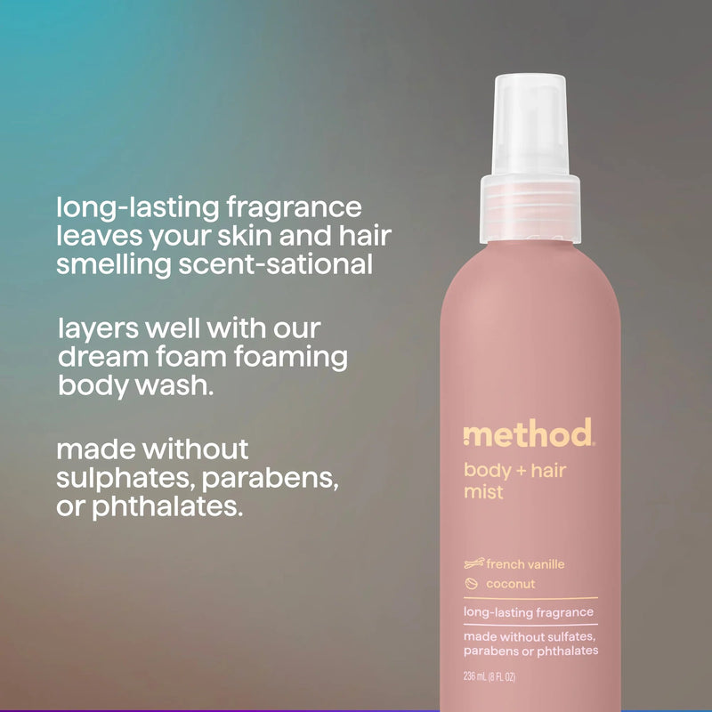 Method Body + Hair Mist French Vanille & Coconut