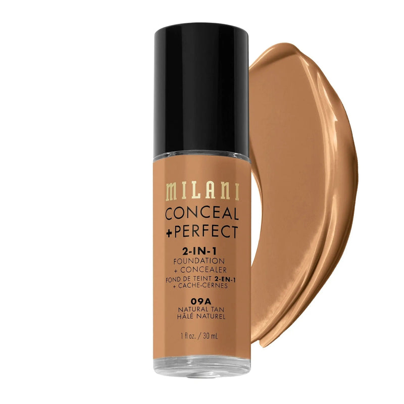 2-in-1 Foundation and Concealer 09A Natural Tan