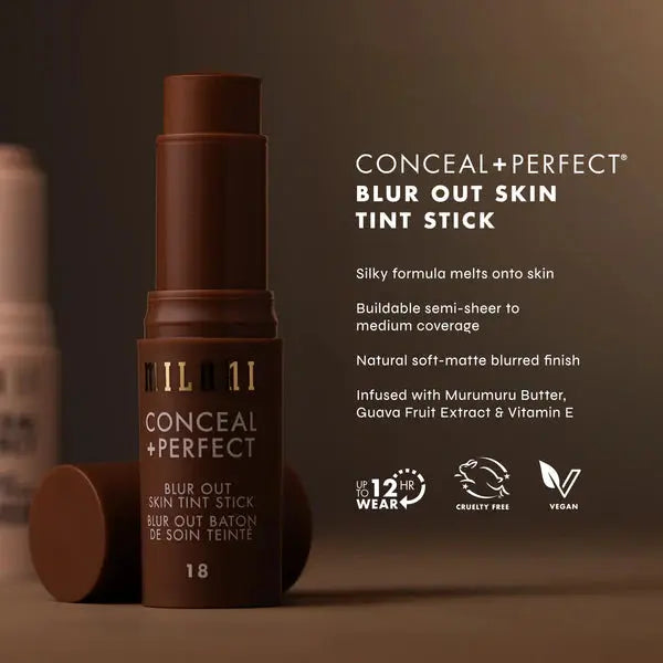 Milani Conceal + Perfect Blur Out Skin Tint 06 Light Warm Peach, romige stick foundation, foto 4 van 7