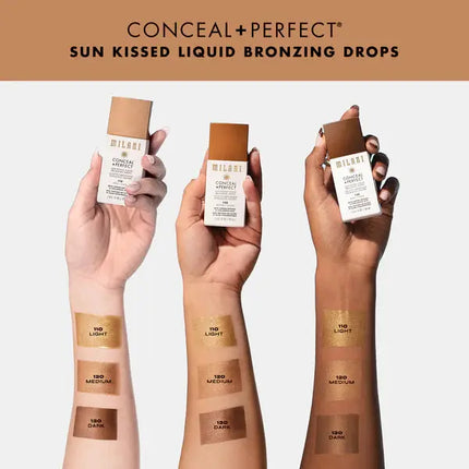 Milani Conceal + Perfect Sun Kissed Liquid Bronzing Drops 110 Light