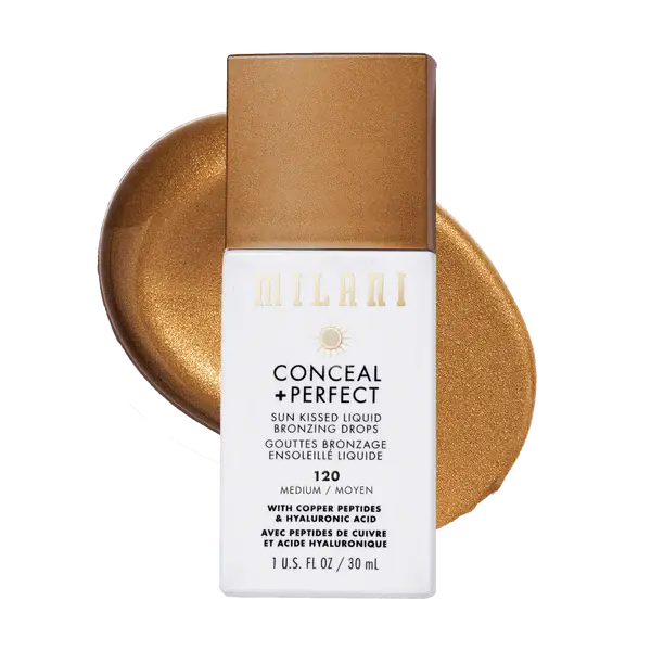 Milani Conceal + Perfect Sun Kissed Liquid Bronzing Drops 120 Medium