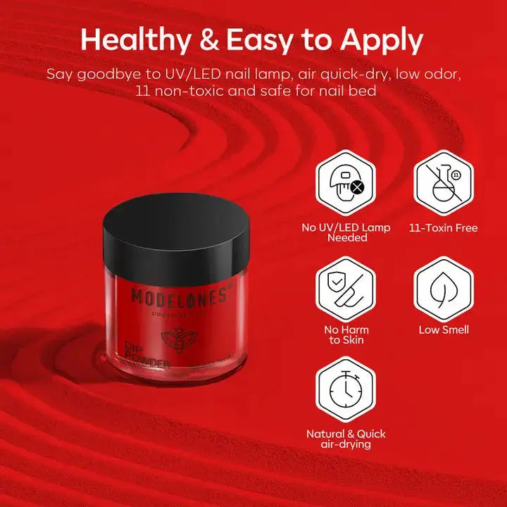 Modelones All-In-One Dip Powder Kit Blood Plum