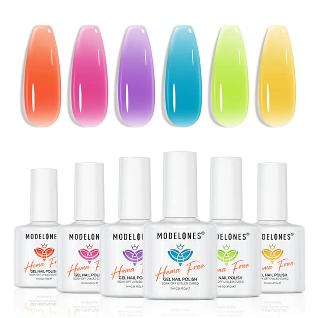 Modelones Gel Nail Polish Set Blush Horizon