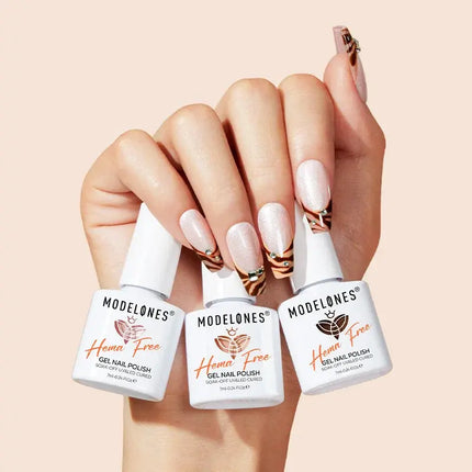 Modelones Gel Nail Polish Set Cocoa Cream