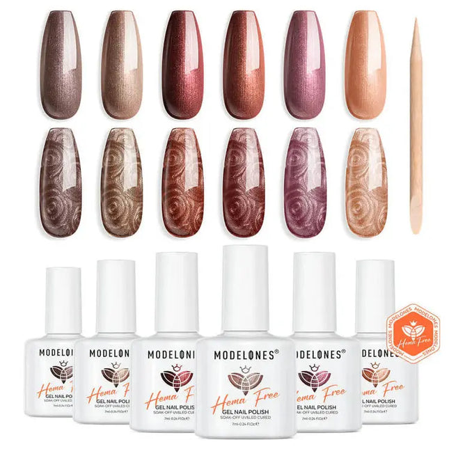 Modelones Gel Nail Polish Set Psychedelic Pearl