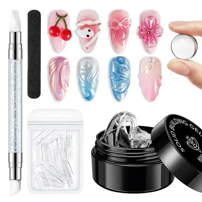 Modelones Non-Stick Hands Solid Builder Gel Kit