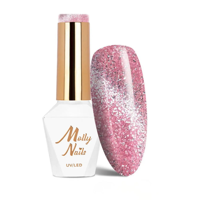 Molly Nails UV/LED Gel Polish Cat Eye Glacier Crush Nr 251 Rose