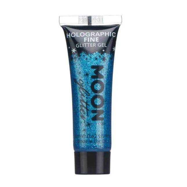 Moon Creations Holographic Glitter Gel Blue