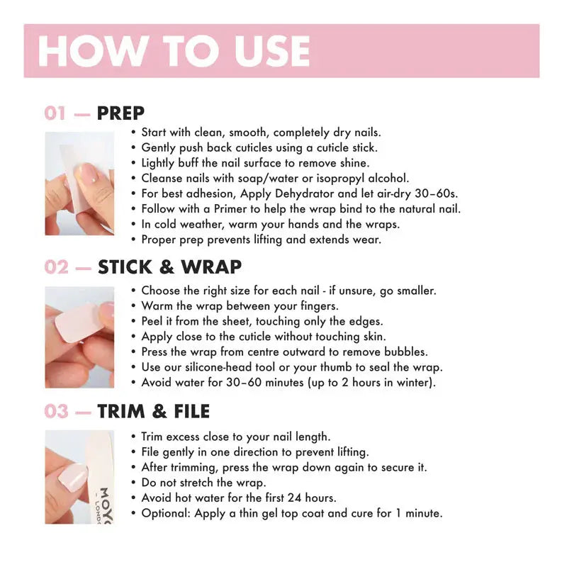 MoYou London Non-UV Gel Wraps Wild Habit