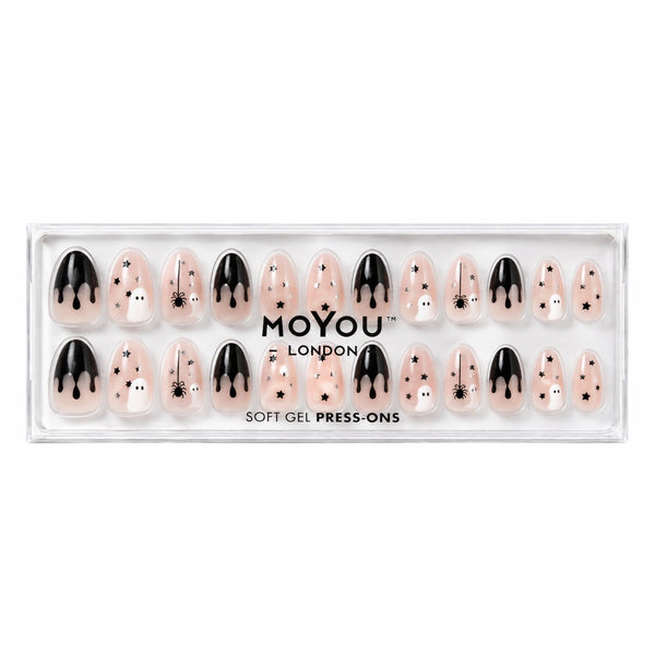 MoYou London Press On Ghost Town, set nepnagels in short almond vorm