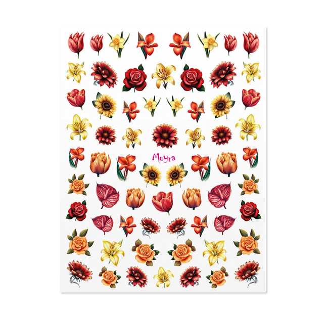 Moyra Watertransfer Sticker Selection No. 05 Flowers