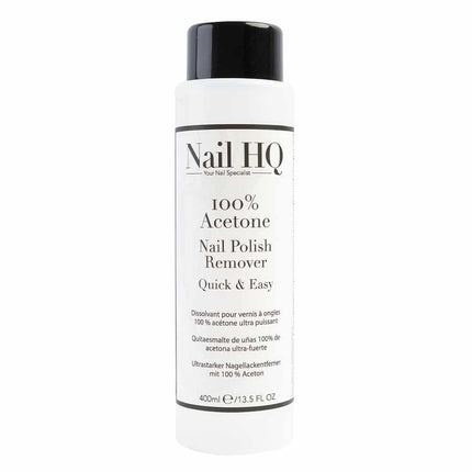 Nail HQ 100% Acetone Nail Polish Remover 400ml