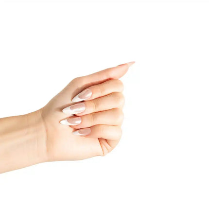 Nail HQ Almond Natural French Glaze Nails
