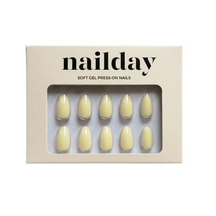 Nailday Soft Gel Press-On Nails Butter Yellow