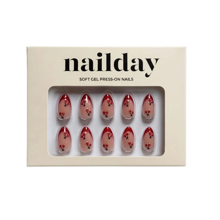 Nailday Soft Gel Press-On Nails Cherry On Top