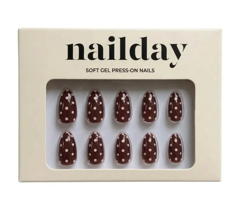 Nailday Soft Gel Press-On Nails Spotted