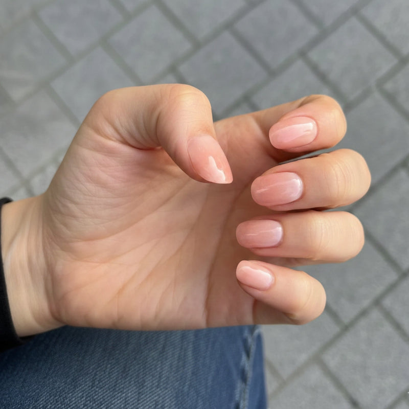 Nailo gellak stickers Peachy Ombre, verloop van nude naar perzik