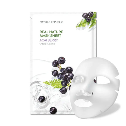 Nature Republic Real Nature Sheet Mask Acai Berry