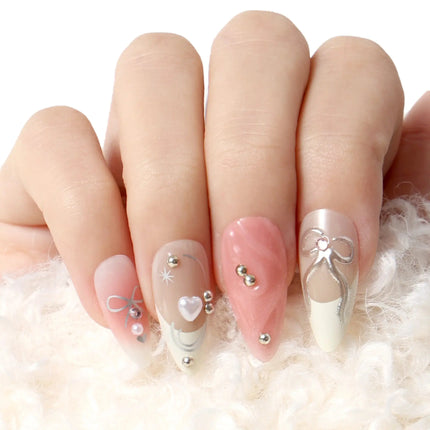Never Have I Ever Press-On Nails Ballerina Slipper