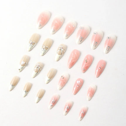 Never Have I Ever Press-On Nails Ballerina Slipper