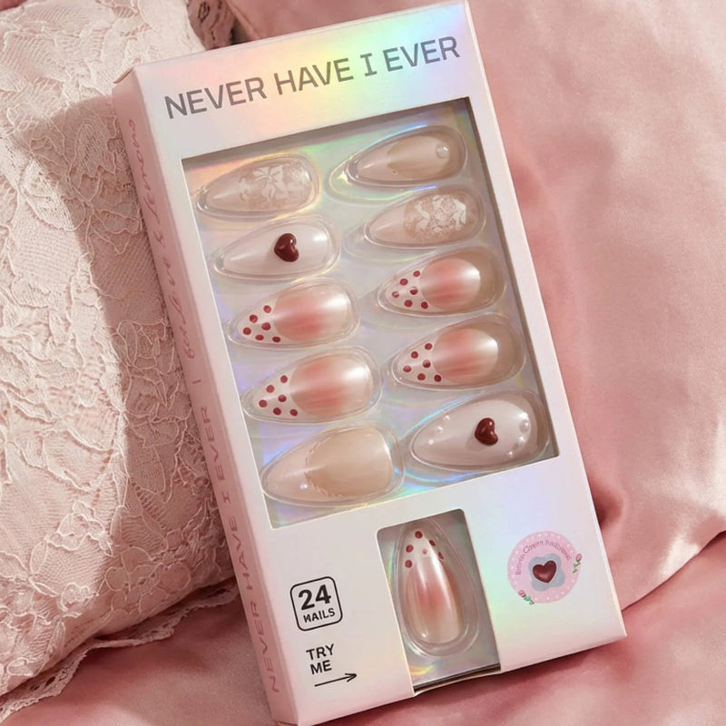 Never Have I Ever Press-On Nails Lover Girl