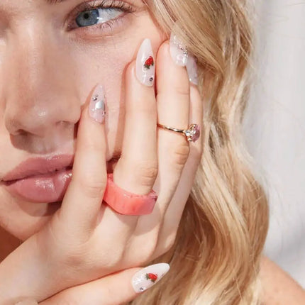 Never Have I Ever Press-On Nails Strawberries N Crème