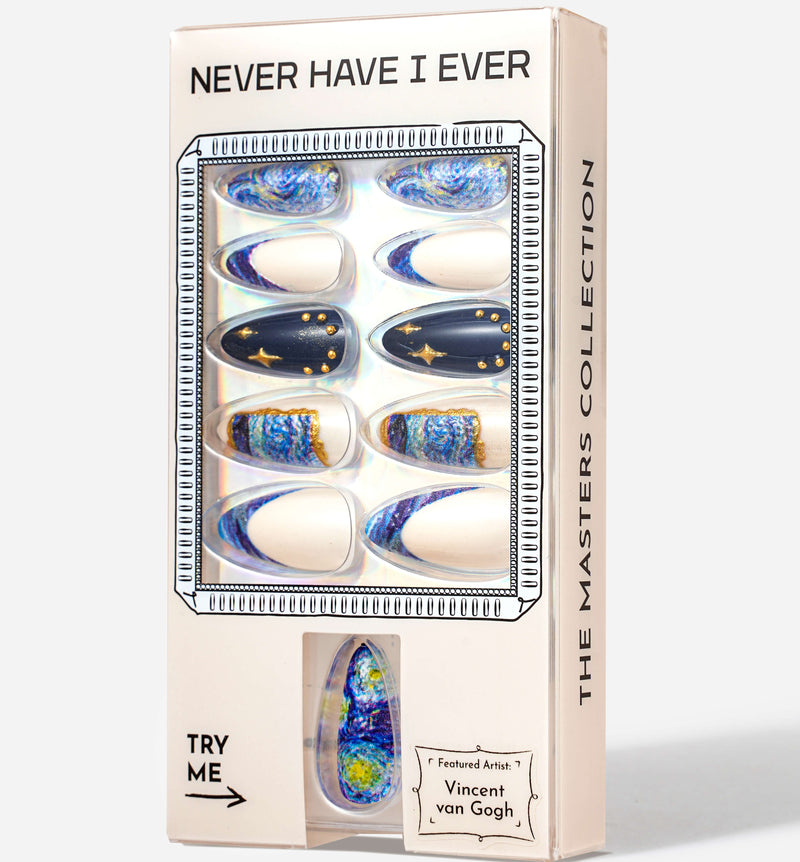 Never Have I Ever Press-On Nails Van Gogh The Starry Night